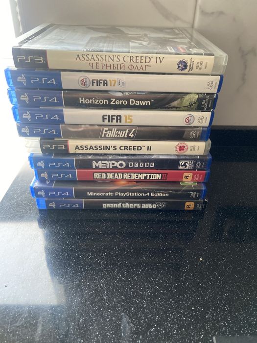 Playstation 4, джостик и диски
