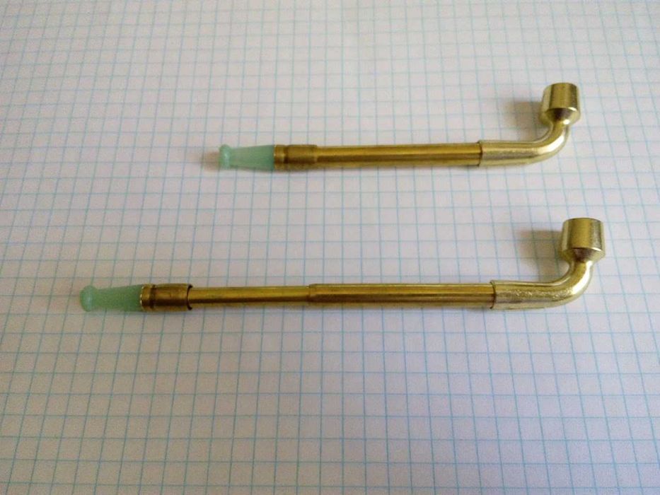 курительная трубка латунная ,раздвижная (№20)