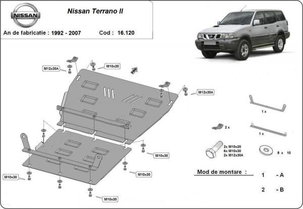 Scut motor metalic otel 2-3mm Nissan Juke, Micra,NV300,Qashqai,X-Trail