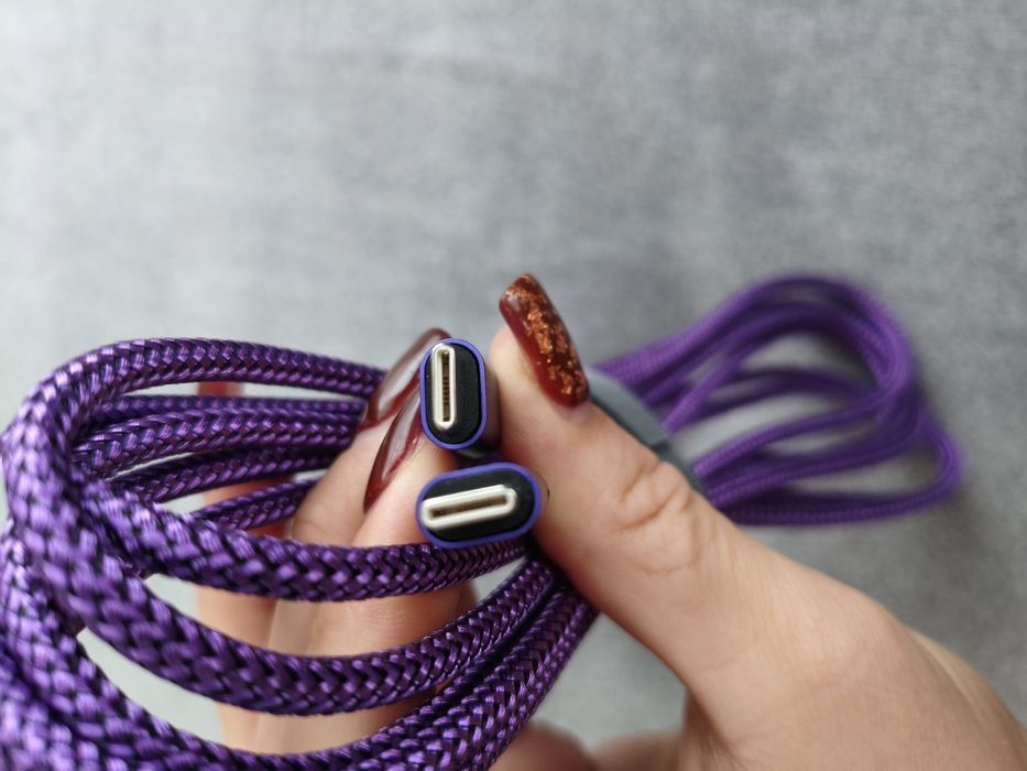 Set 2 cabluri textile USB 3m BASESAILOR pentru PS5, Switch și Xbox –