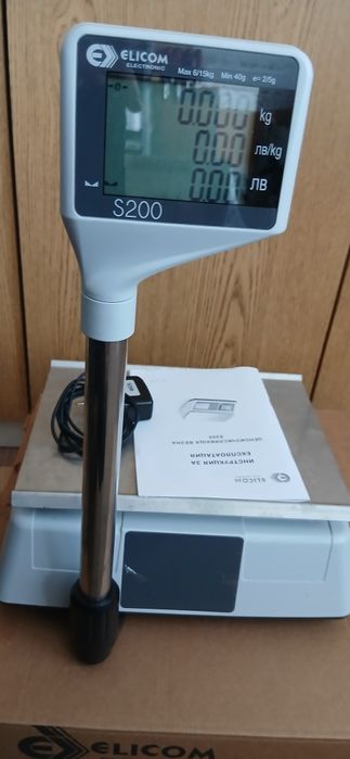 Електронна везна по БДС и НАП  Еликом S200 L 6/15 с локатор