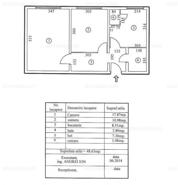 Apartament decomandat , renovat confort 1.