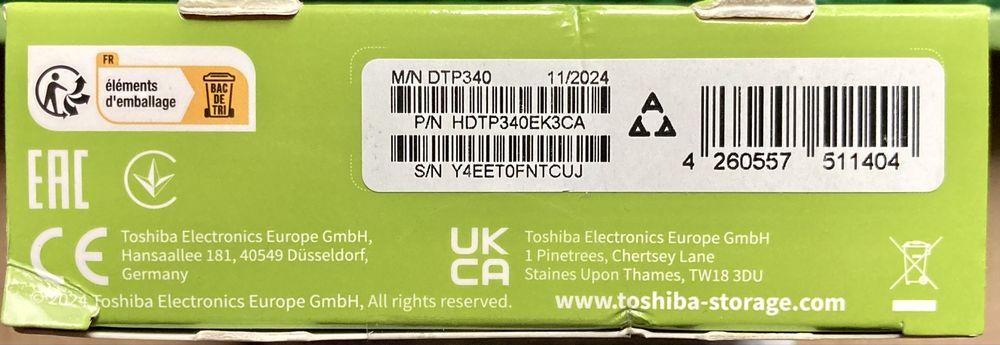HDD Extern Toshiba Canvio Ready 4TB