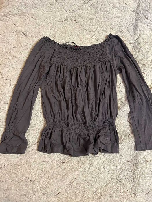 Bluza cu umerii goi, S. Oliver, maro