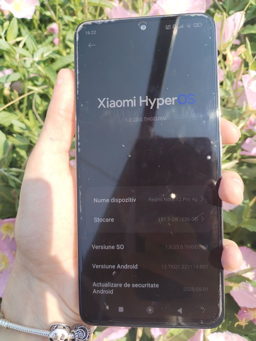 Telefon mobil Xiaomi Redmi Note 12 Pro, Dual SIM, 256GB, 8GB RAM, 4G,