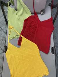 3 topuri tricotate M