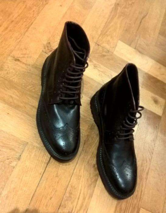 Cizme ghete barbati Massimo Dutti piele naturala, NOI, maro, 41 (27cm)