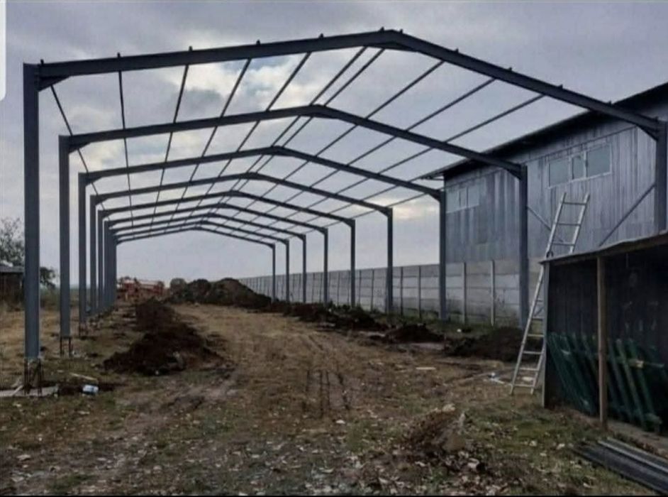 Vand structura metalica din stoc 15x25x4m ipe 200