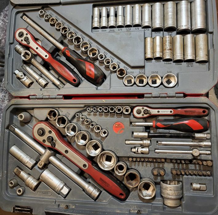 Гедоре Teng Tools TM111, 111 части, Метрични и Инчови