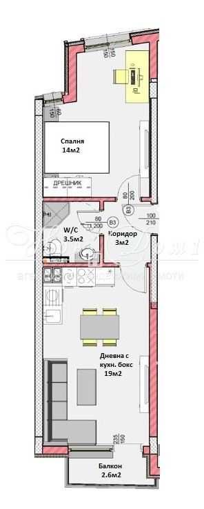 Продава се Двустаен апартамент в Варна, Чаталджа - 60 кв.м за 2327 €/кв.м - Снимка #2