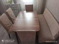 Продается стол, стулья и кухонный диван. Цена от 16000 тг