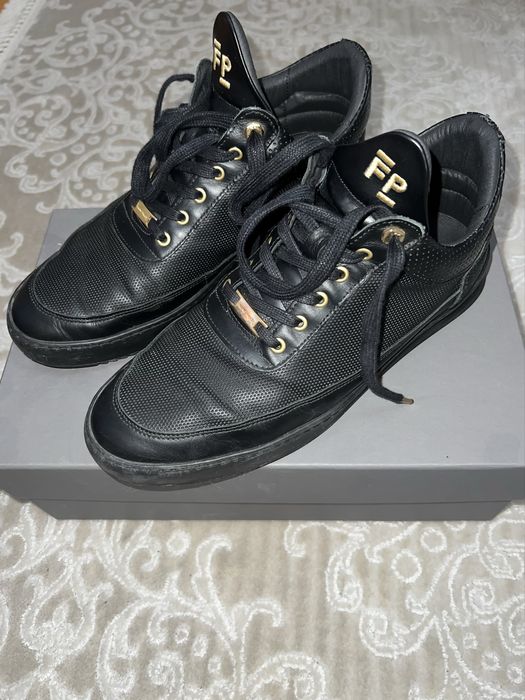 FILLING PIECES low top aten all black 42