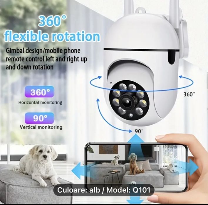 Camera supraveghere 1080P WiFi 360