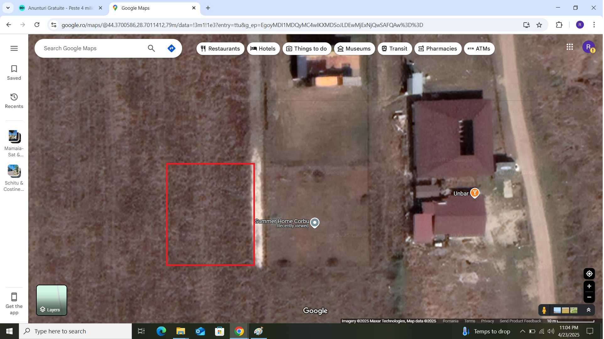 CORBU - TEREN ZONA PLAJA  - 420 mp   P+2  POT: 40%