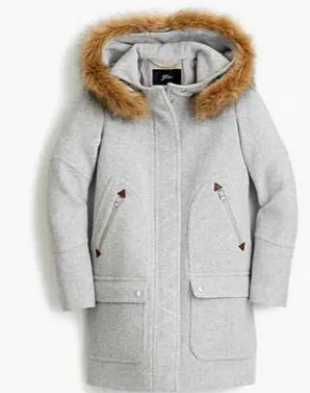 Jcrew итальян шерсть пальто с биркой 4Р из США