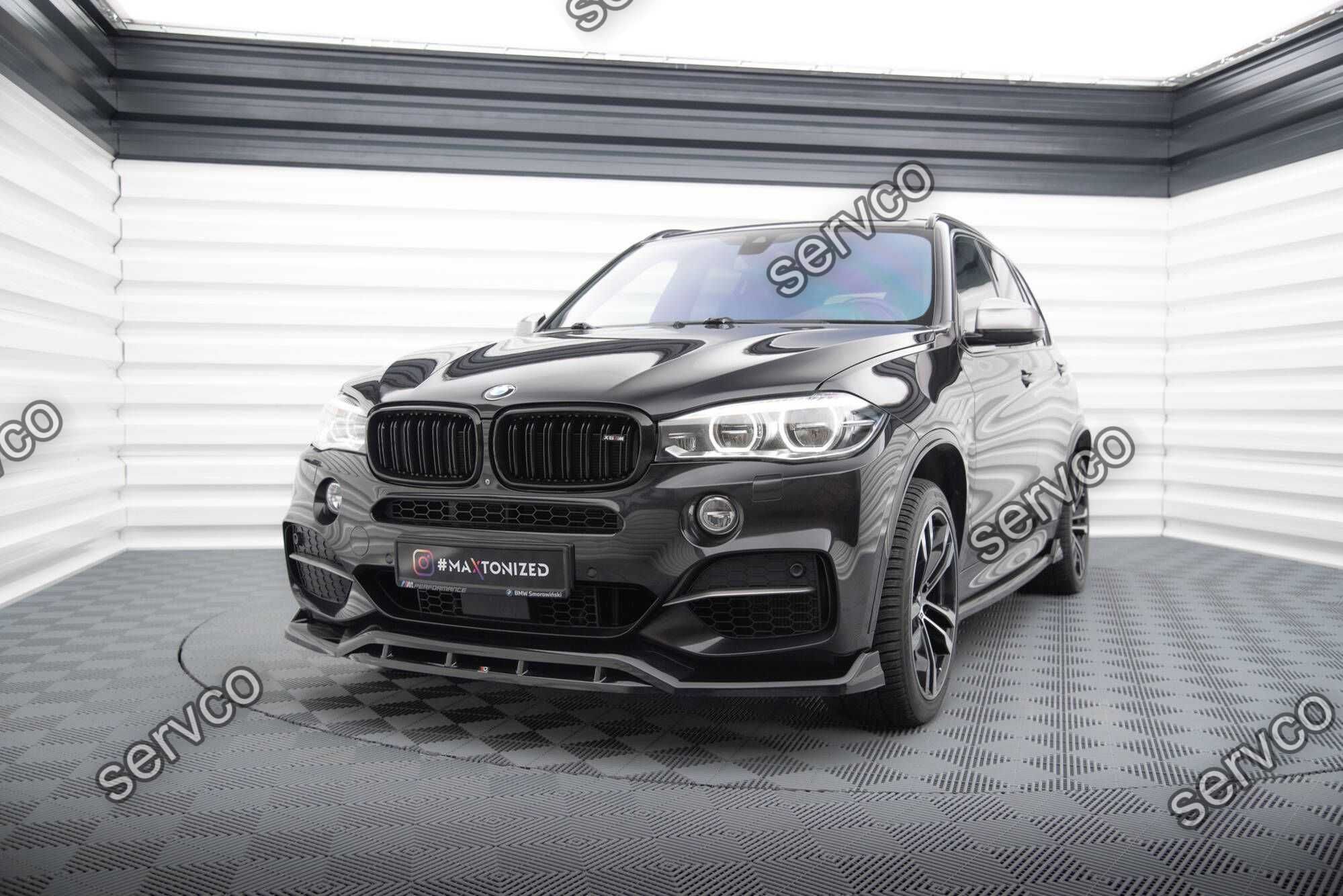 Prelungire bara fata Bmw X5 F15 M-Pack 2013-2018 v5 - Maxton Design