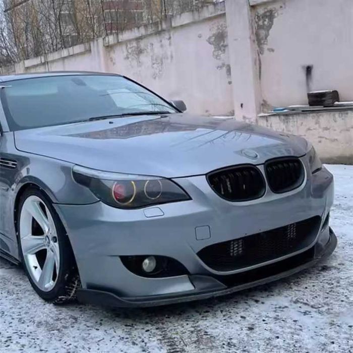 Lip Prelungire Bara Fata M5 BMW E60 E61, Extensie BARA M5 Negru Lucios
