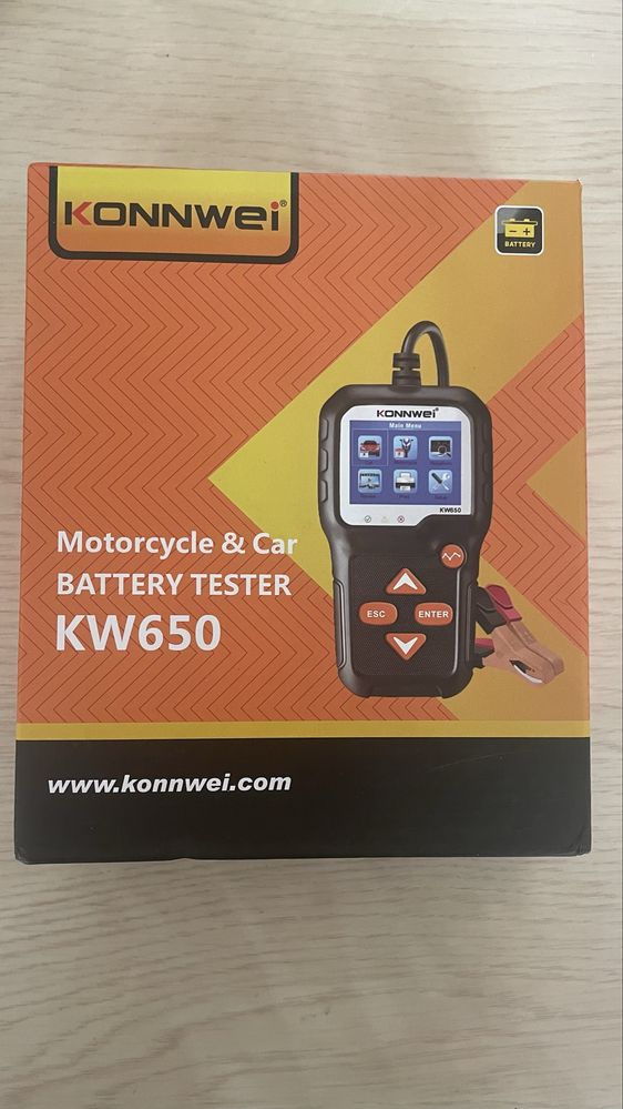 Тестер аккумуляторов KONNWEI KW650 (новый)
