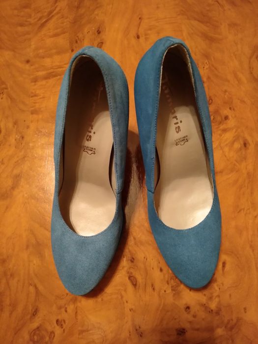 Pantofi Tamaris din piele întoarsă