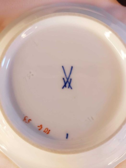 Красив четворен сет Meissen Porcelain