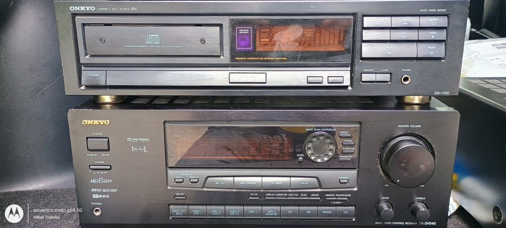 Onkyo TX-SV545 и Onkyo CD player DX1700