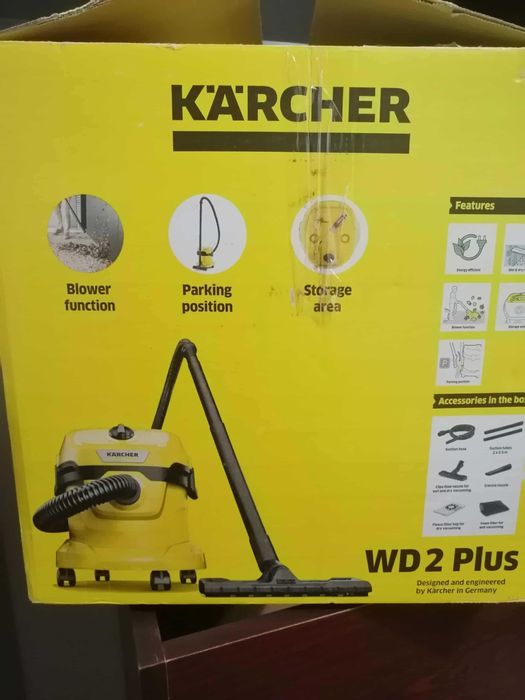 Прахосмукачка Karcher WD 2 PLUS + подарък 10 торбички!