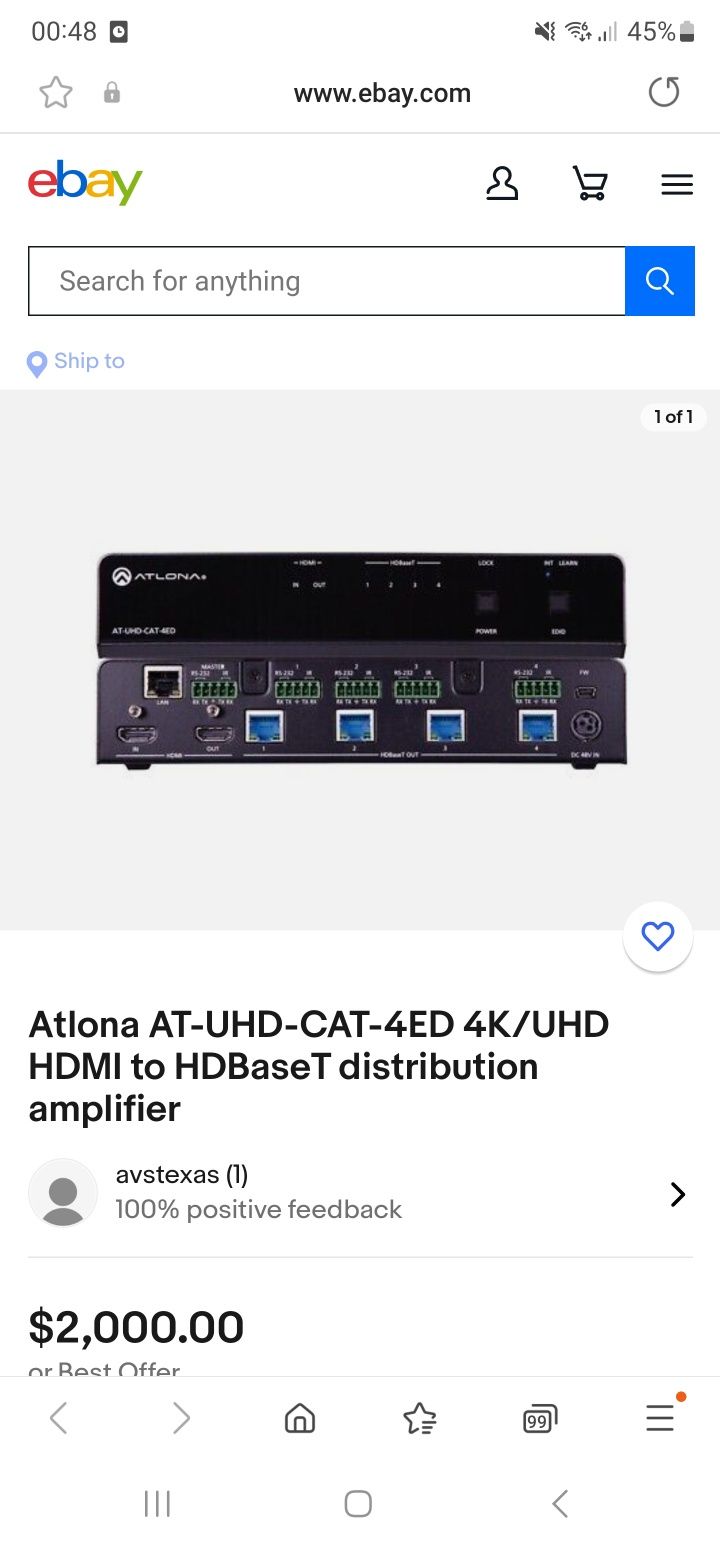 Vând Atlona AT-UHD-CAT-4