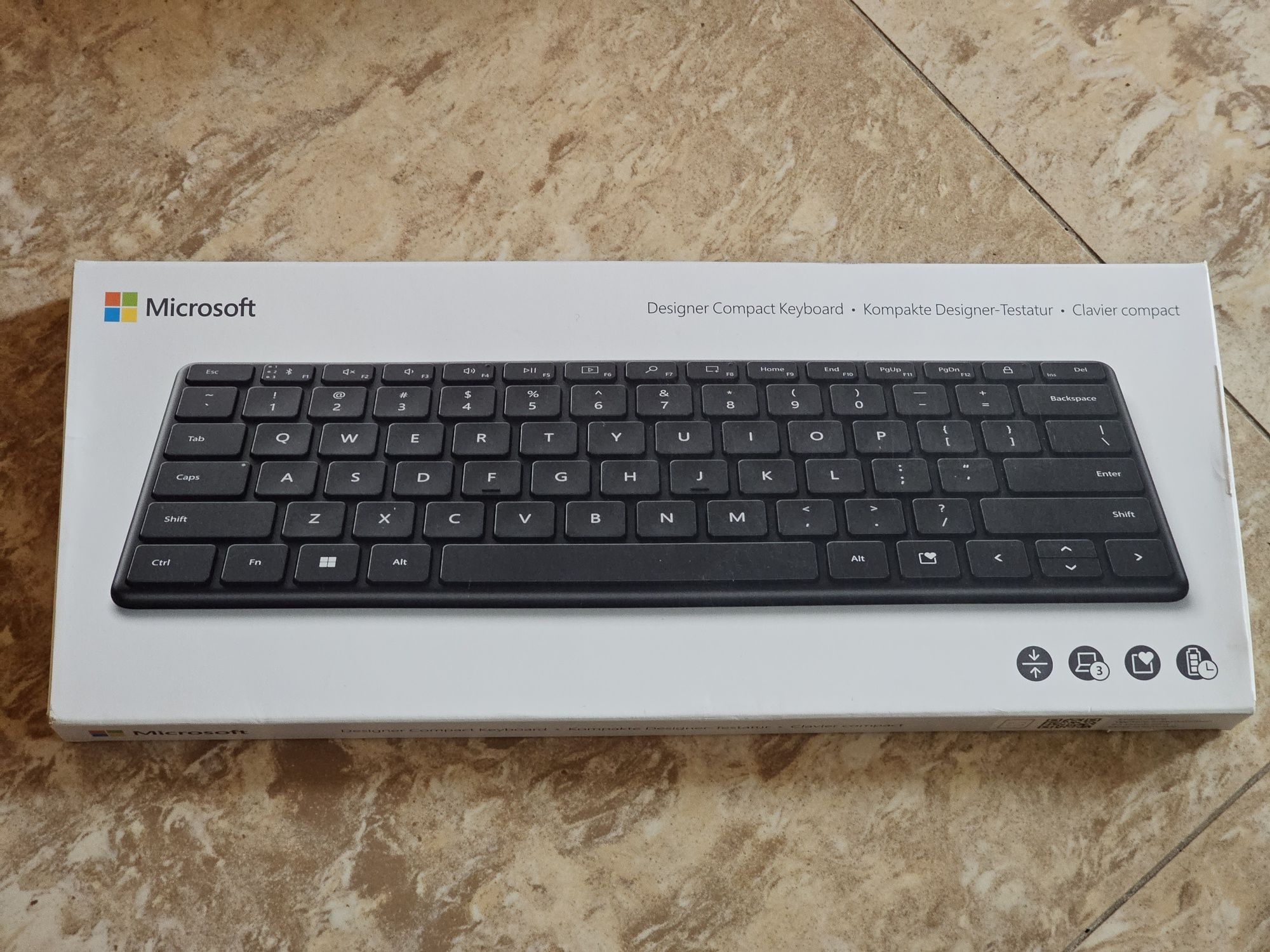 Tastatura wireless Microsoft Designer Compact, Bluetooth,Layout Franta