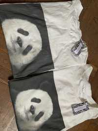 Унисекс две тениски с щампа с панда - за двойки