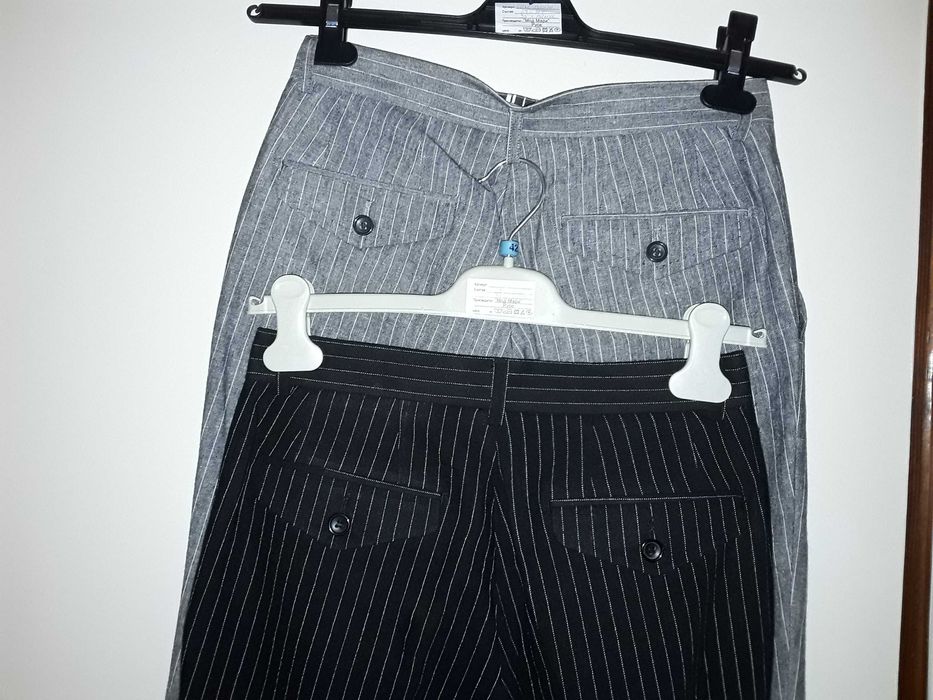 Панталон дамски,класически, ленен,неупотребяван,черен или сив