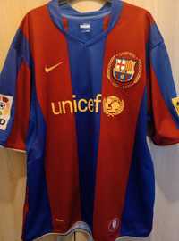 Футболна тениска Барселона 2007/8 Nike 19 Messi Barcelona оригинал XL