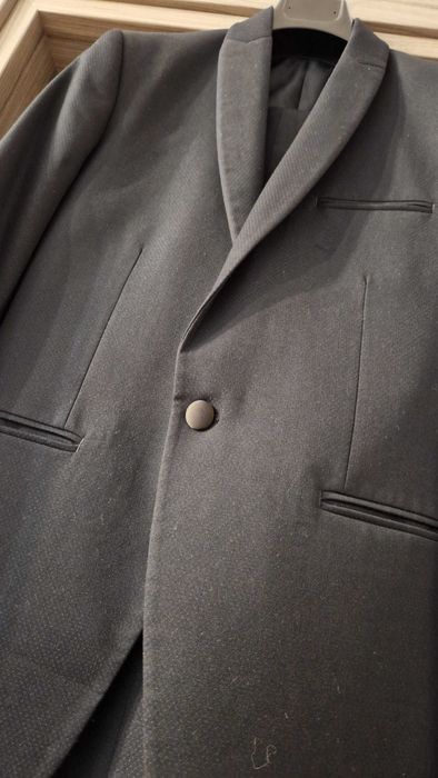 Costum Ginere Moda Aliss - Negru Elegant un singur nasture - OCAZIE