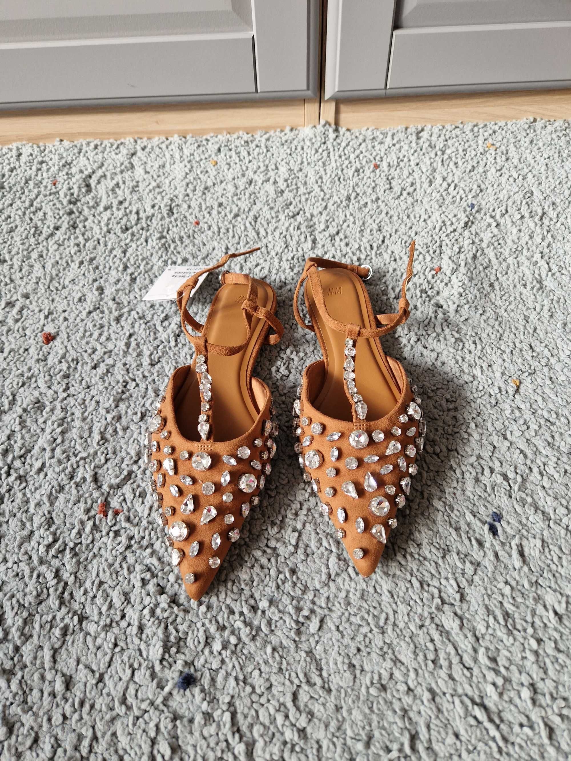 Сандали с отворена пета, марка H&M, размер 38