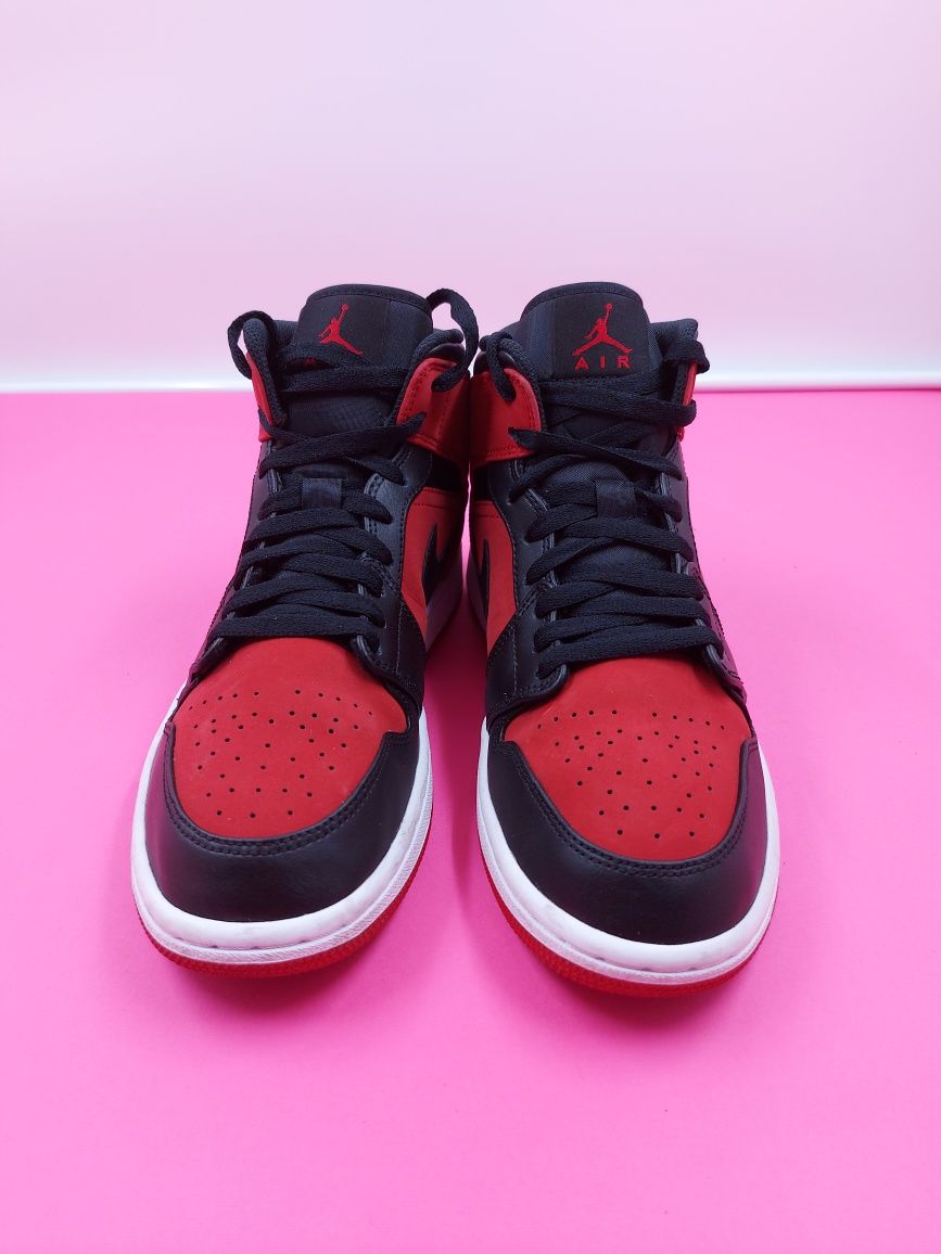 Jordan 1Mid Gym Red Black номер 41 Оригинални мъжки кецове