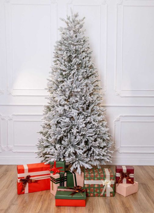 Елка литая за снежная из флока, 240смв наличии