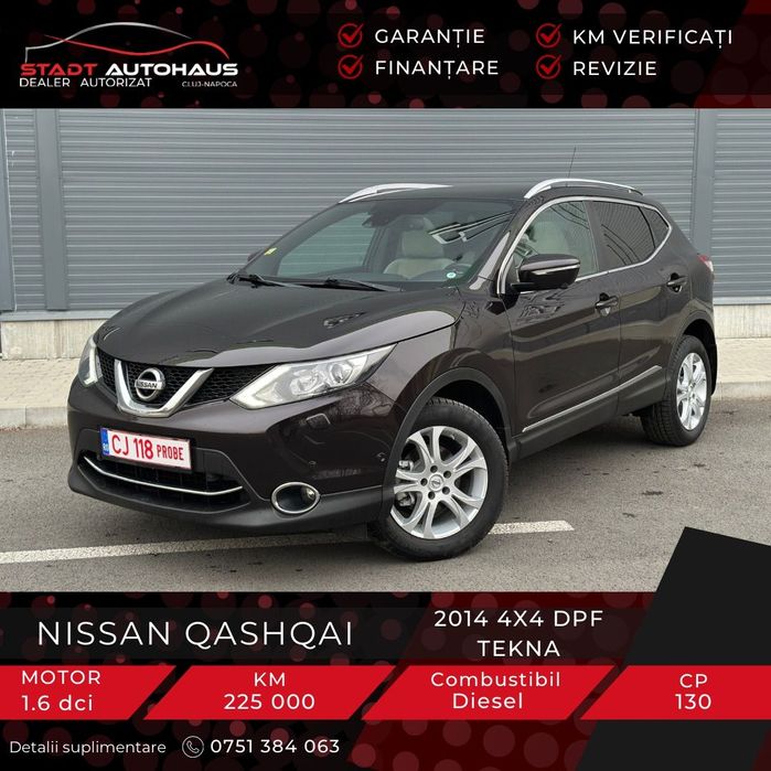 Nissan Qashqai GARANTIE 12 luni#Tractiune 4x4 #Model Tekna