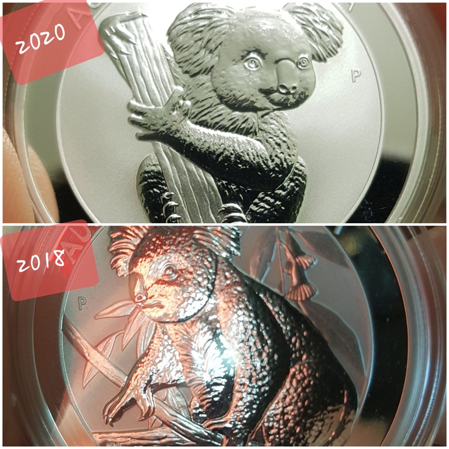 Koala 2009 - 2023 monede lingou argint 999