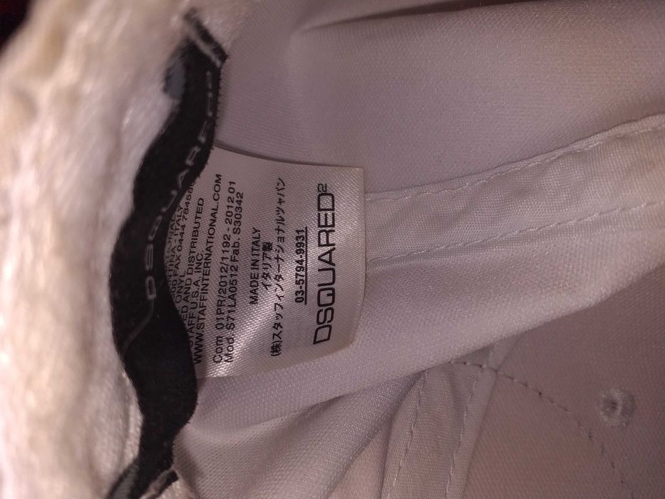 Șapcă Dsquared albă