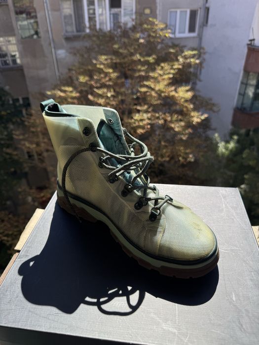 Scotch & Soda,Боти Abbasi с шарка тип батик, Бледозелен, прозрачен, 41