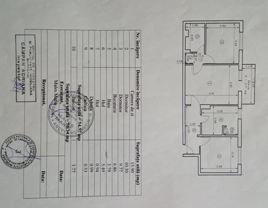 Apartament 3 camere semidecomandat, zona Capătul lui 1