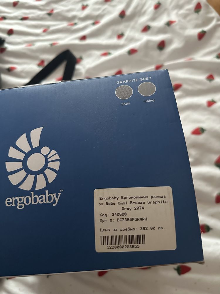 Ергономична раница Ergobaby Omni Breeze Graphite