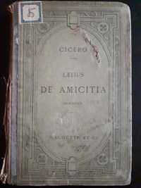 Ciceron Laelius de Amicitia, Dialogus, texte latin, Hachette, 1898