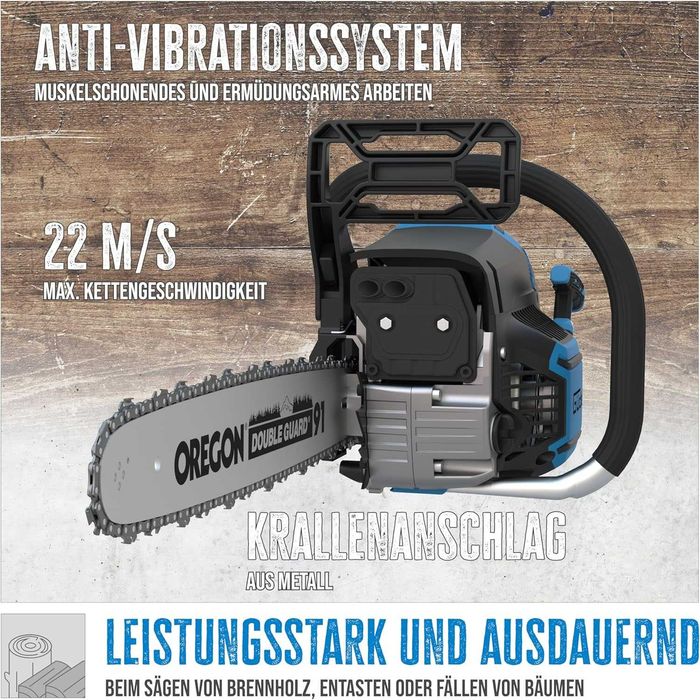 Бензинов трион Gude 450-55 2.3kW 55 см³ 42см Бензинова резачка