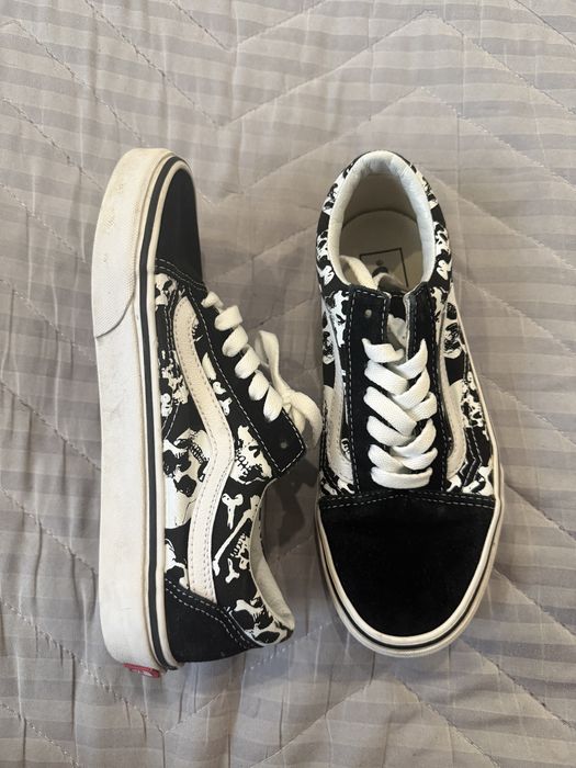 Кеды vans с черепами