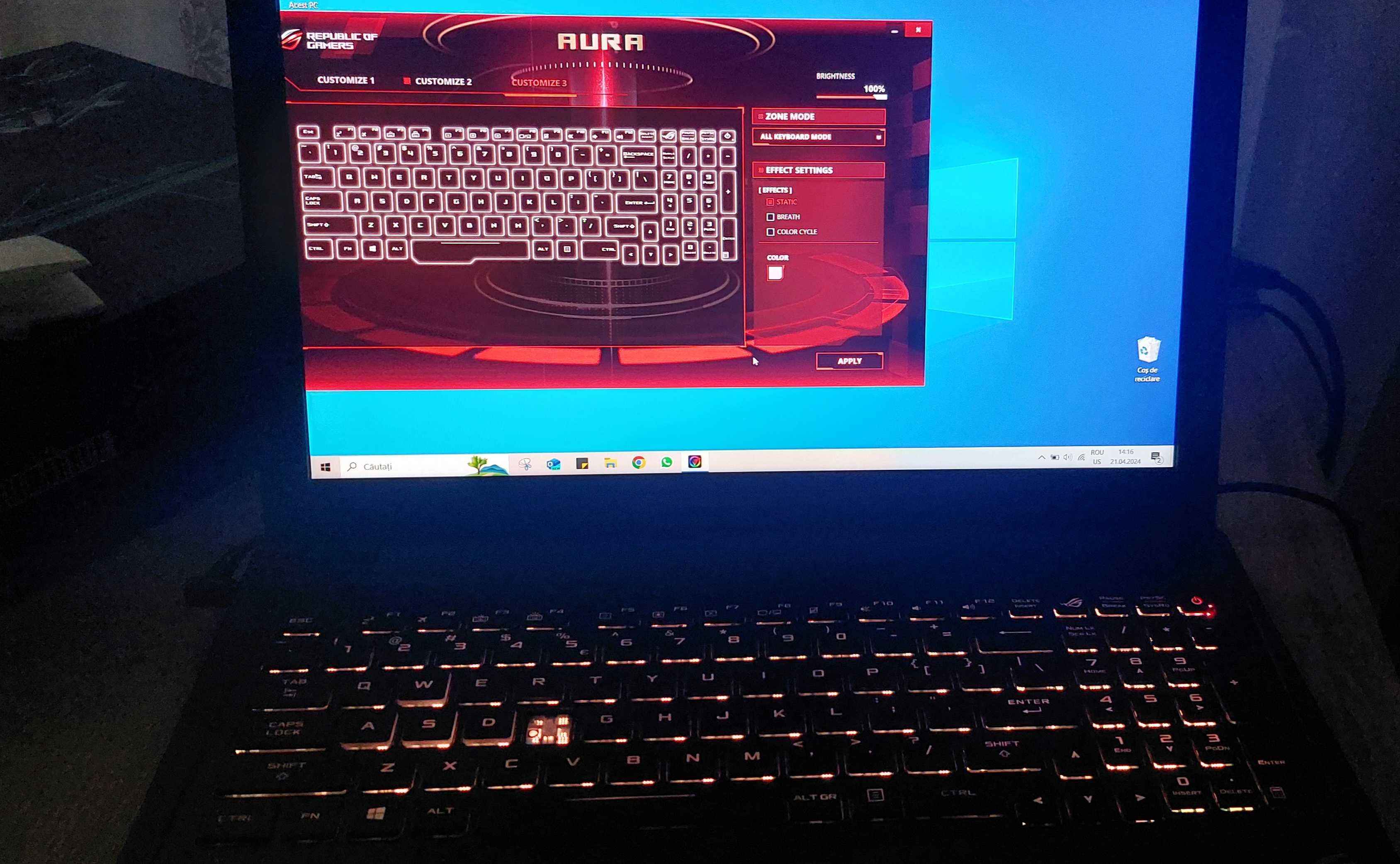 laptop de gaming ASUS Rog GL553VD-FY009