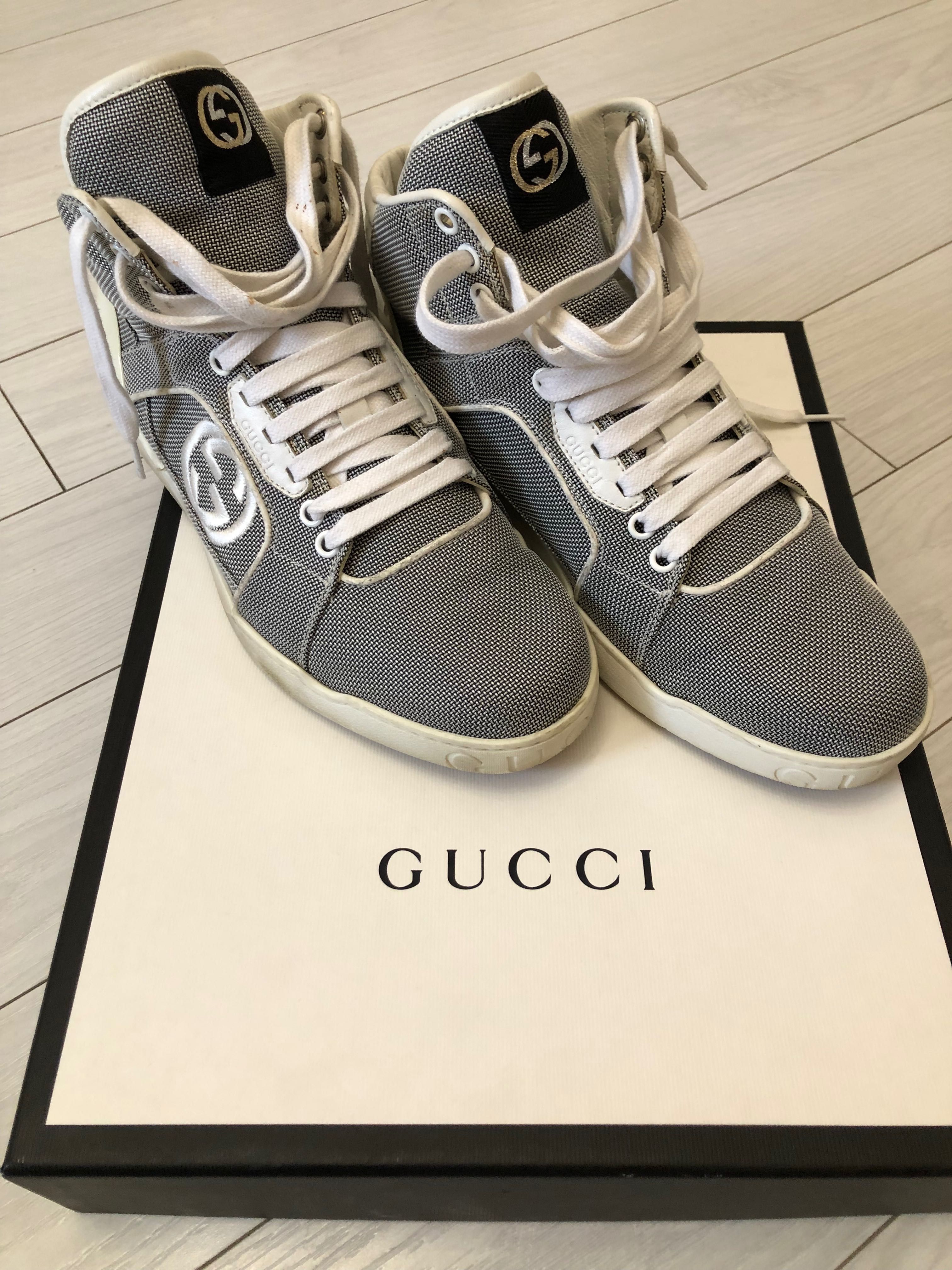 GUCCI. Кроссовки высокие. Размер 41.