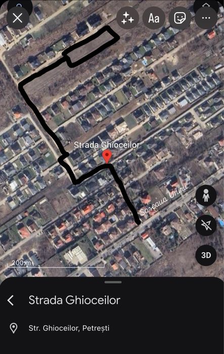 Lot teren intravilan de vanzare 570 mp in Petresti Corbeanca