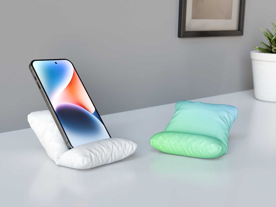 Stand telefon tip pernuță – Print 3D modern și practic