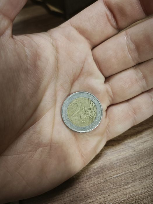 Рядка монета Германия 2002година 2 евро