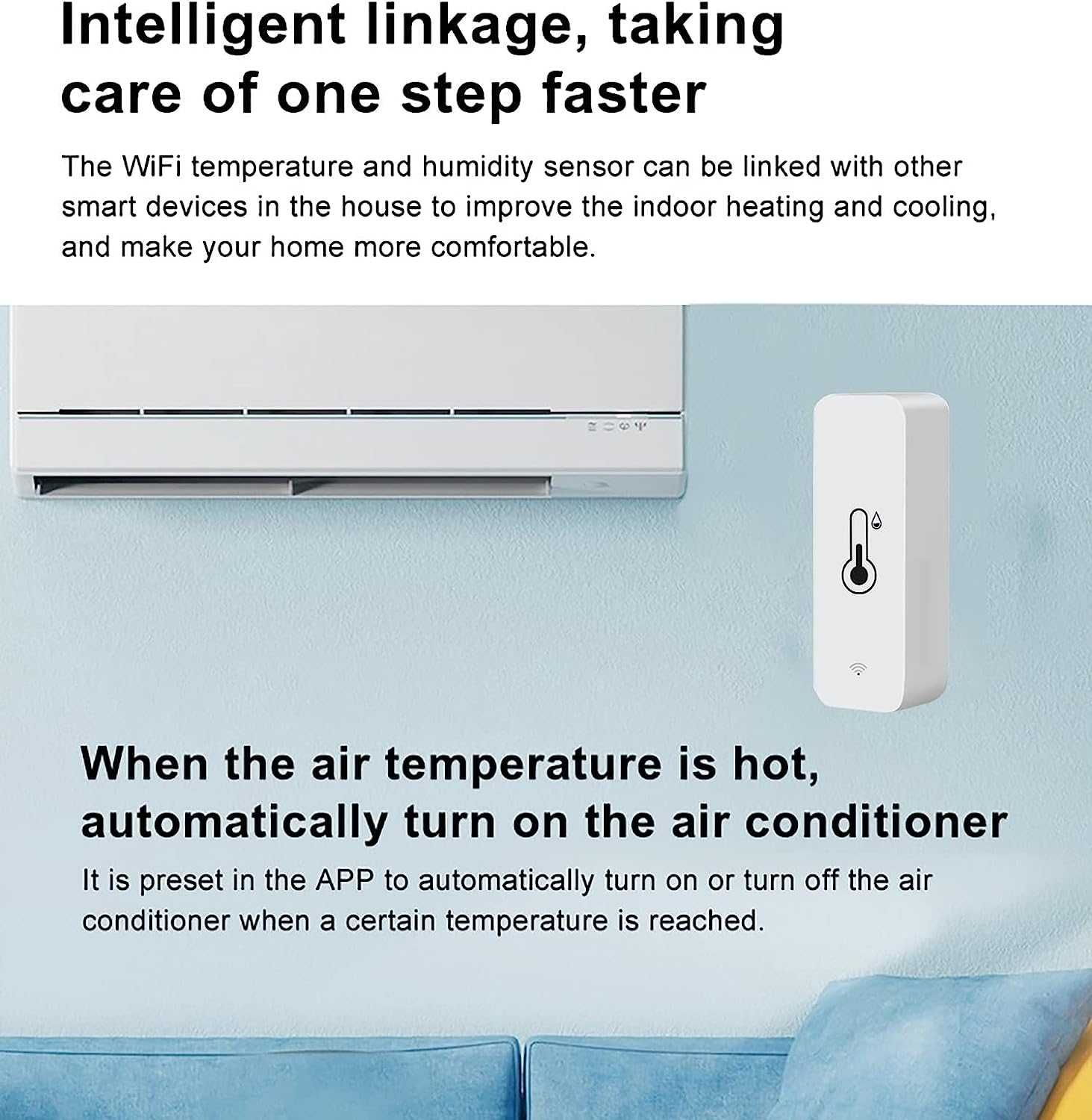 WiFi сензор за температура и влажност TH01